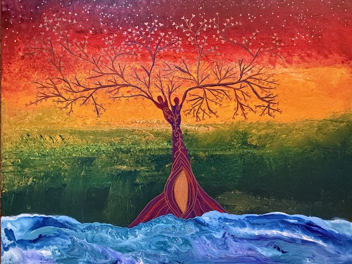 Painting by Cristina Pacciani