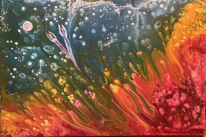 Untitled painting (9389) by Cristina Pacciani