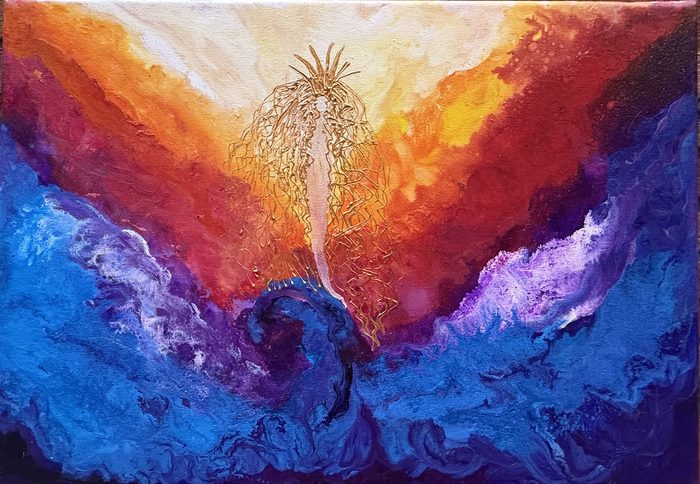 Untitled painting (9391) by Cristina Pacciani