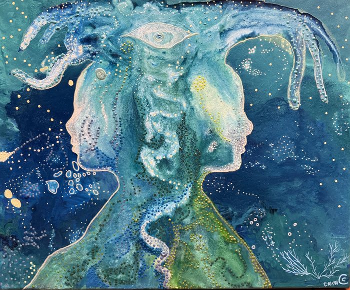 Untitled painting (9394) by Cristina Pacciani