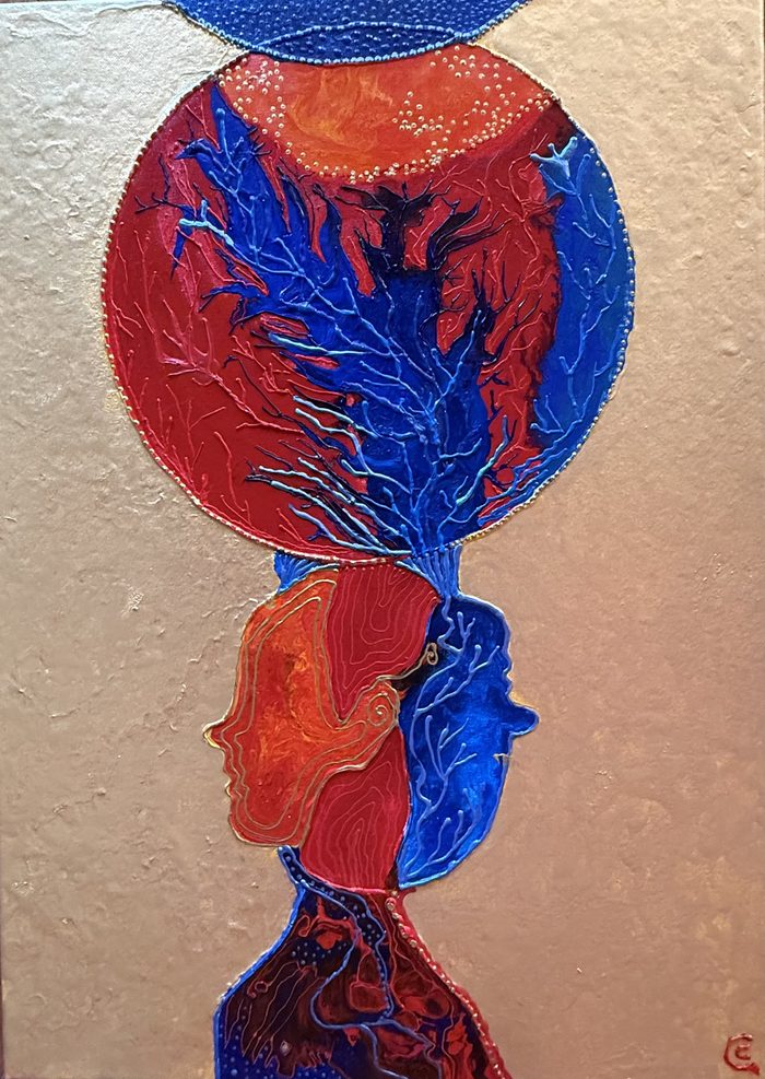 Untitled painting (9400) by Cristina Pacciani
